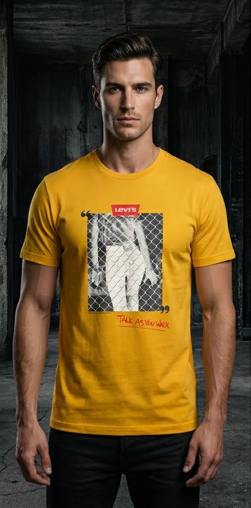 Levi's Premium Mustard Graphic T-Shirt