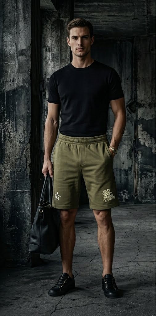 PUMA Premium Olive Green Athletic Shorts