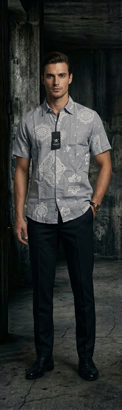 Classic Grey Short Sleeve Shirt