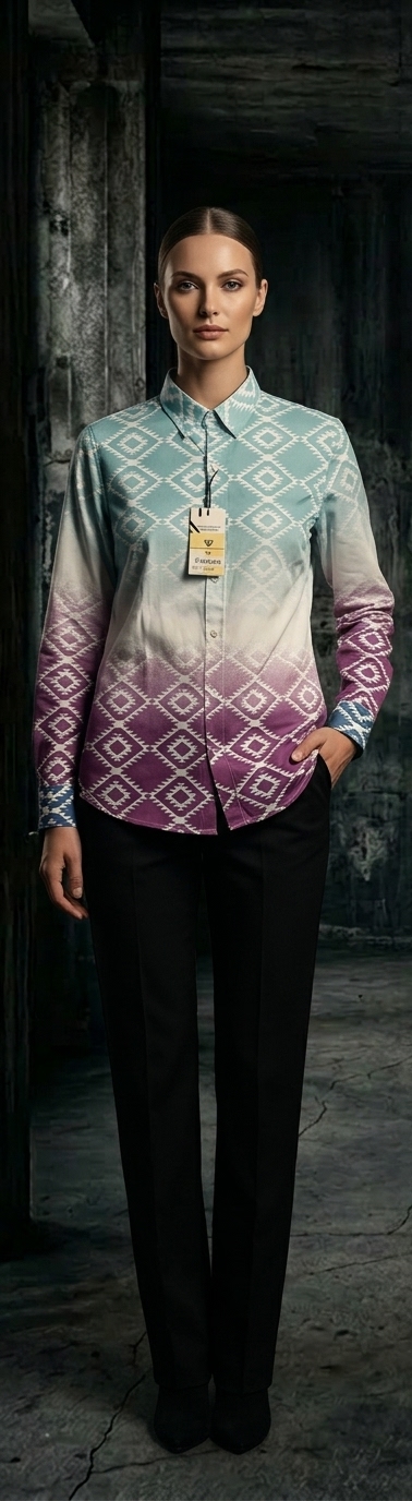 Ombre Silk Shirt