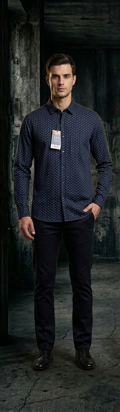 Classic Navy Blue Shirt