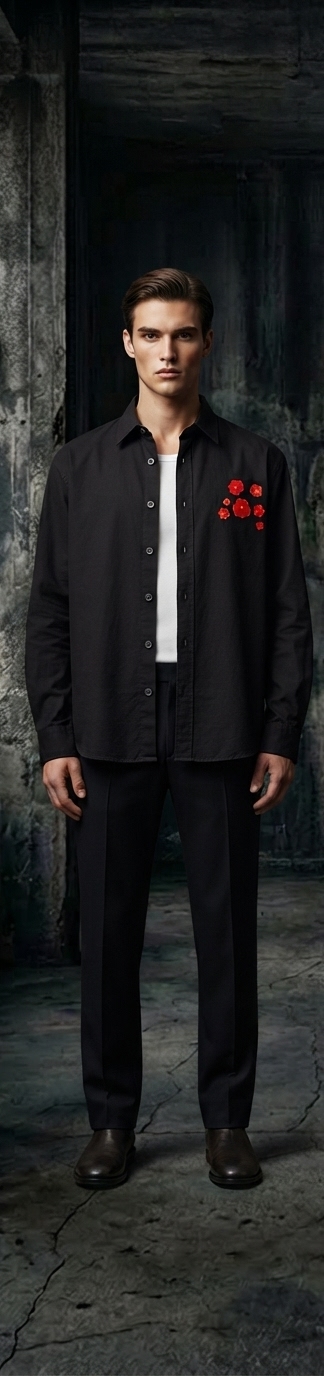 Midnight Black Formal Shirt
