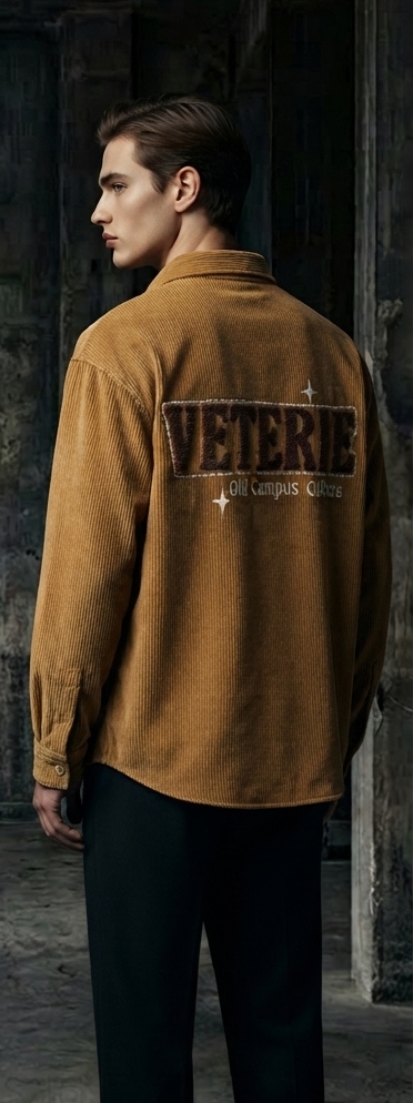Camel Brown Corduroy Overshirt